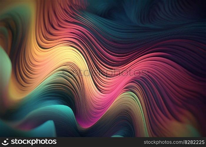Abstract colorful fluid. Art wave. Generate Ai. Abstract colorful fluid. Generate Ai