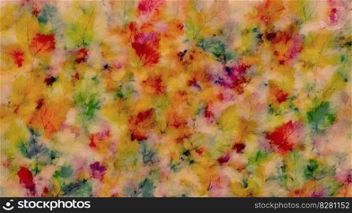 Abstract colorful leaf pattern,AI Generate