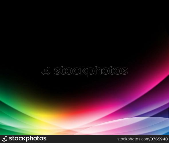 abstract colorful light in elegant minimalism style