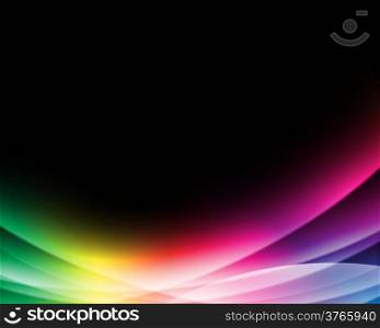 abstract colorful light in elegant minimalism style