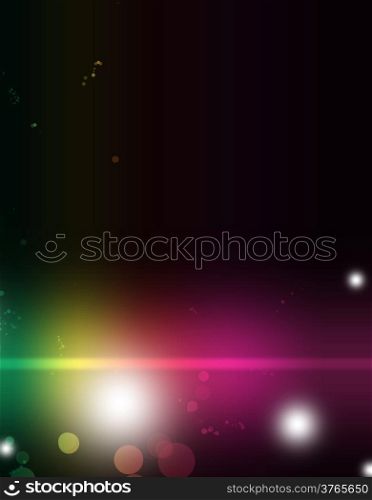 abstract colorful light in vibrant exciting shades