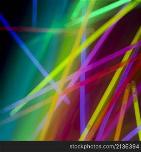 abstract colorful neon tubes rainbow background