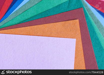 Abstract colorful origami paper pattern texture stacked layer respective, as background