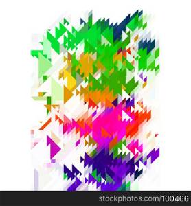 Abstract Colorful Pattern. Geometric Ornamental Triangle Background. Abstract Colorful Pattern