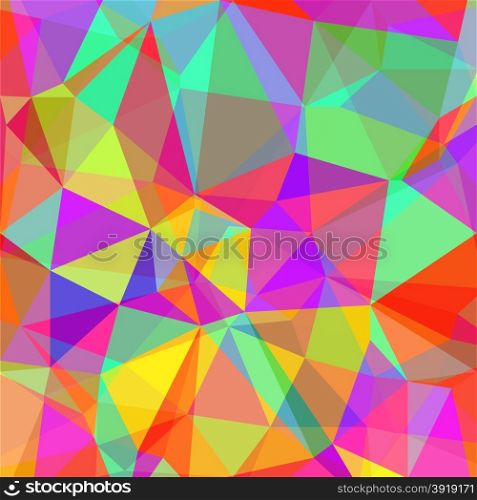 Abstract Colorful Polygonal Background. Abstract Triangle Pattern.. Abstract Colorful Polygonal Background