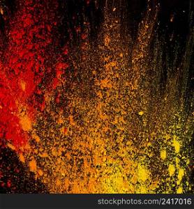 abstract colorful powder splatted background