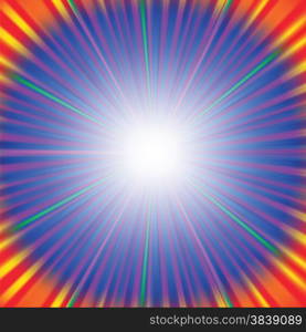 Abstract Colorful Rays Background. Green, Red, Yellow Rays. Wave Colorful Pattern.