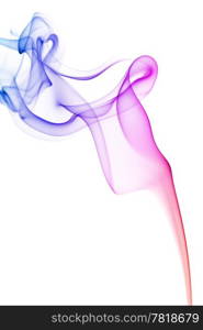 abstract colorful smoke isolated