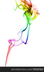 abstract colorful smoke isolated