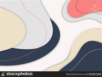 Abstract colorful style of business color style artwork. Overlapping style artwork decorative background. Vector