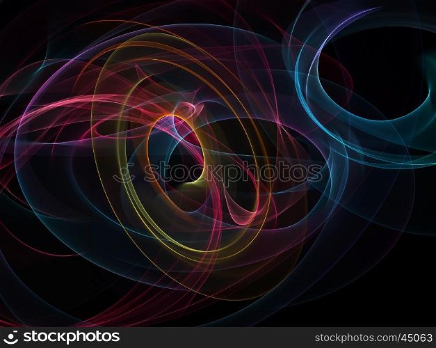 abstract colorful twisted net web waves