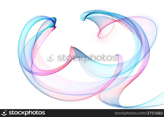 abstract colorful twisted waves