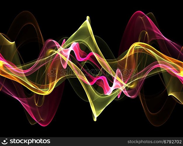 abstract colorful twisted waves