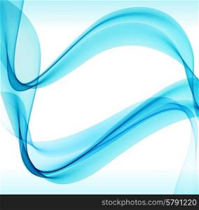 Abstract colorful vector template waved background. EPS10. Abstract colorful blue vector waved background