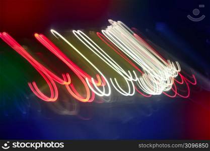 Abstract colorful vibrant night lights background texture
