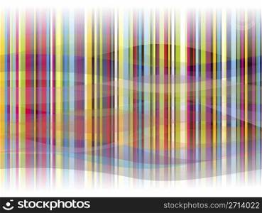 Abstract colorful wallpaper illustration with transparent waves
