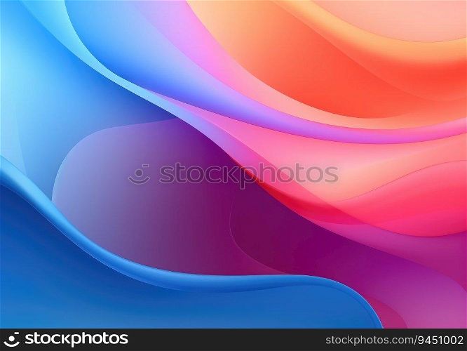 Abstract colorful wavy gradient background smooth color.