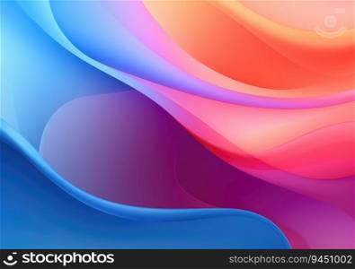 Abstract colorful wavy gradient background smooth color.