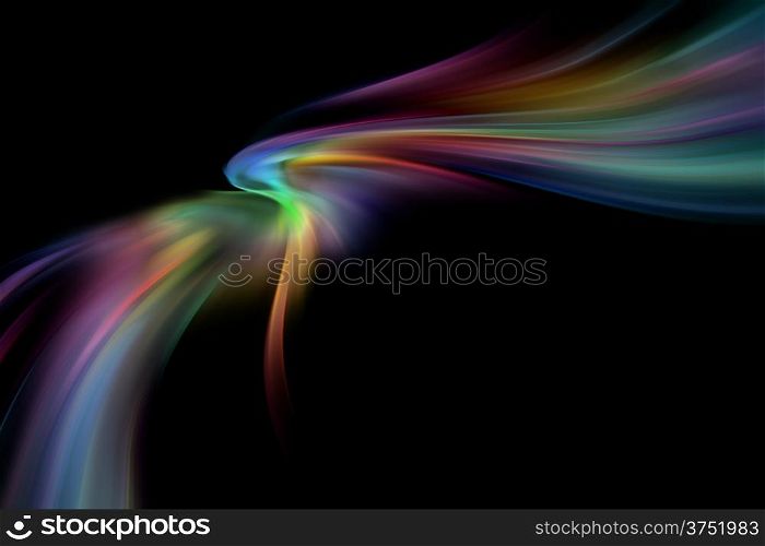 abstract colorful wings flight