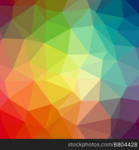 Abstract colors polygonal triangles pattern background.