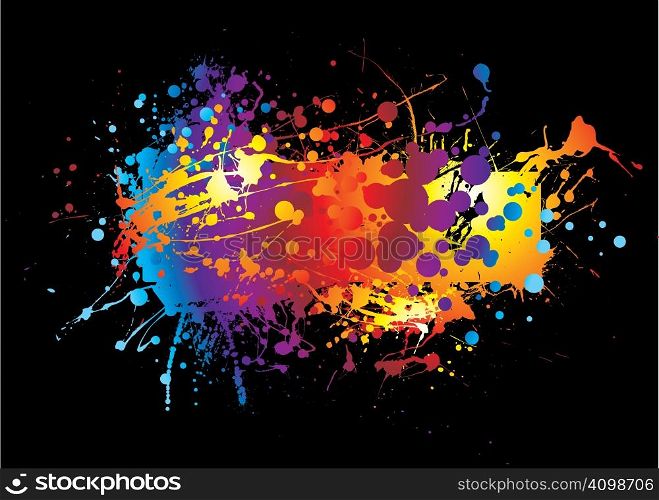 abstract colourful background with room to add your own copy