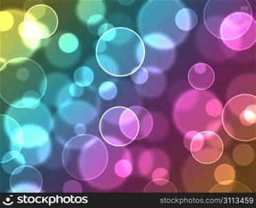 Abstract colourful bubbles. Holiday soft background with color circles.