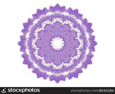 Abstract concentric pattern shape on white background