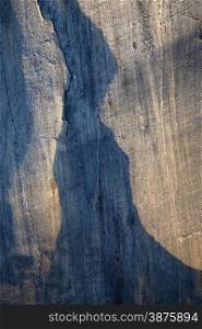 Abstract conceptual rock background with shadow and lights