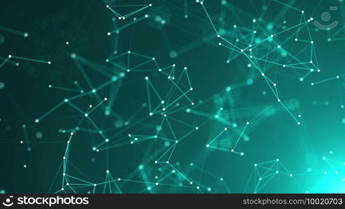 Abstract connection dots. Technology background. Network concept. 3d rendering.. Abstract connection dots. Technology background. Network concept. 3d rendering