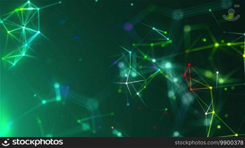 Abstract connection dots. Technology background. Network concept. 3d rendering.. Abstract connection dots. Technology background. Network concept. 3d rendering