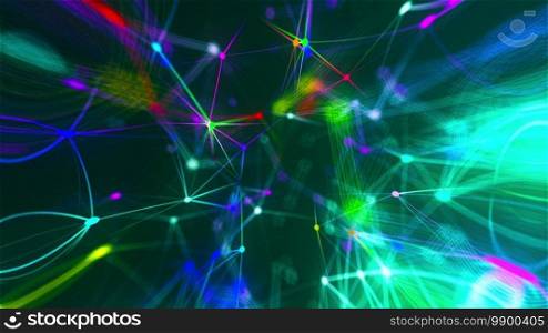 Abstract connection dots. Technology background. Network concept. 3d rendering. Abstract connection dots. Technology background. Network concept