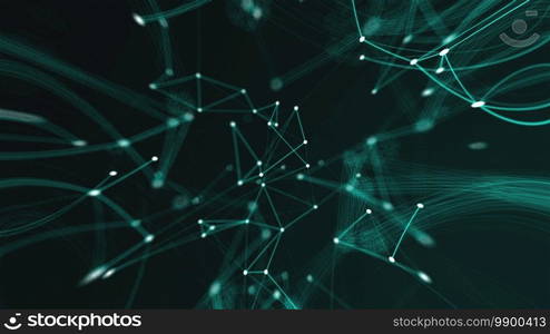 Abstract connection dots. Technology background. Network concept. 3d rendering. Abstract connection dots. Technology background. Network concept