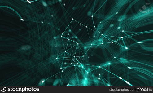 Abstract connection dots. Technology background. Network concept. 3d rendering. Abstract connection dots. Technology background. Network concept