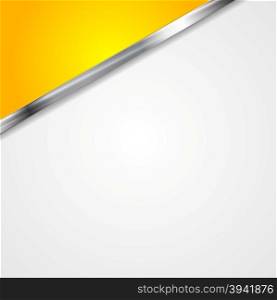 Abstract corporate background with metallic stripe
