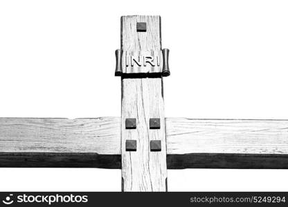 abstract cross in italy europe and the sky background