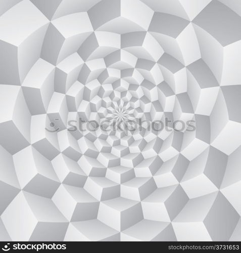 Abstract cubes grey pattern.