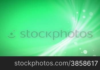 Abstract curved stripes, green background