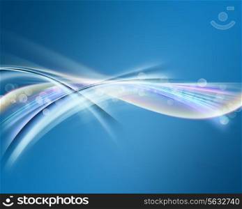 Abstract curves background with bokhe lights