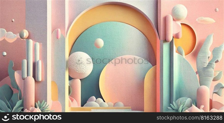 Abstract cute background. Ai Generated image. Abstract cute background