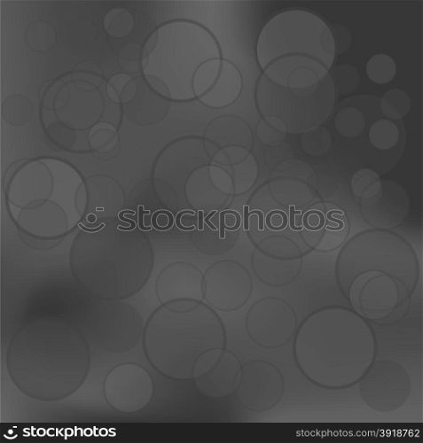 Abstract Dark Background. Grey Circle Texture for Your Design.. Dark Background