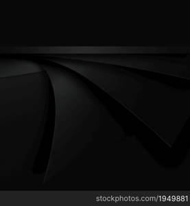 Abstract Dark Background With Black Sheets