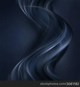 Abstract dark background with flowing wavy lines