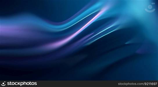 Abstract Dark Background with Shining Wavy Energy Flow. Energy Flow Background
