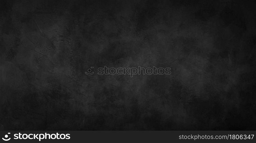 Abstract dark black color Background with Scratched, Modern background concrete with Rough Texture, Chalkboard. Concrete Art Rough Stylized Texture