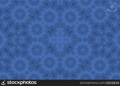 Abstract dark blue ornamental background
