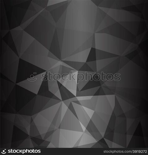 Abstract Dark Polygonal Background. Abstract Geometric Pattern. Polygonal Background