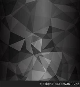 Abstract Dark Polygonal Background. Abstract Geometric Pattern. Polygonal Background