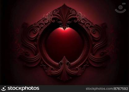 Abstract Dark Red Curve Background