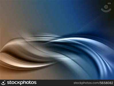 Abstract design background with flowing curves