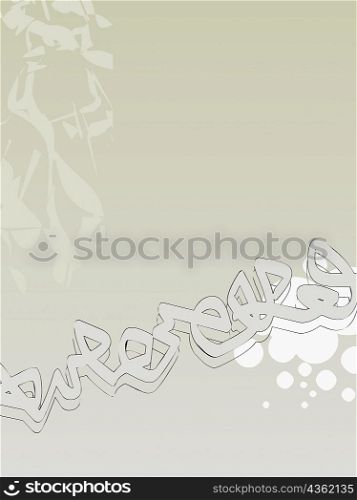 Abstract design on a colored background